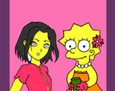 Dibujo Sakura y Lisa pintado por martina50