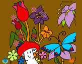 Dibujo Fauna y flora pintado por blanca