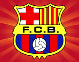 Dibujo Escudo del F.C. Barcelona pintado por matro777
