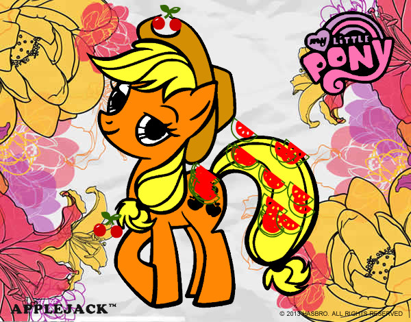 Dibujo Applejack pintado por agusce