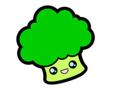 Dibujo Brócoli sonriente pintado por ABI27