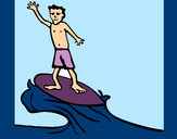 Dibujo Surfista pintado por NURIAGALER