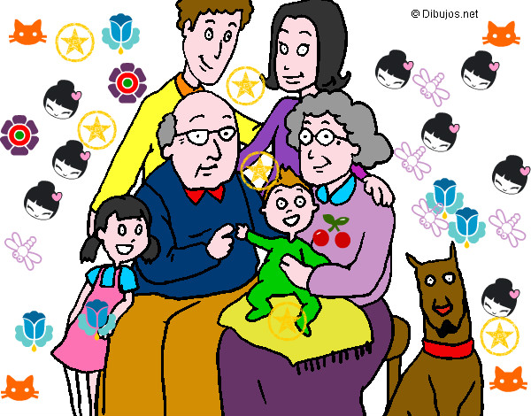 Dibujo Familia pintado por ahgs