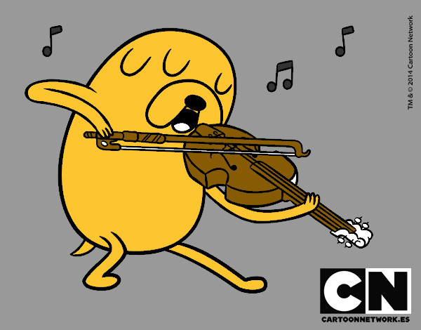 Dibujo Jake tocando el violín pintado por bird3001