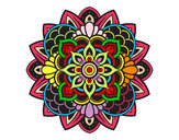 Dibujo Mandala decorativa pintado por Charini