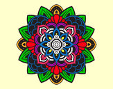 Dibujo Mandala decorativa pintado por mendieta