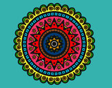 Dibujo Mandala étnica pintado por murano