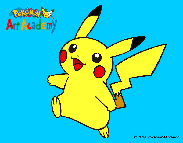 Dibujo Pikachu en Pokémon Art Academy pintado por Ratchet