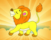 Dibujo Cachorro de león pintado por axelrito