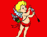 Dibujo Cupido 2 pintado por amalia