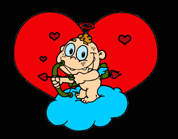 Cupido y corazón