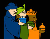 Dibujo Los Reyes Magos 3 pintado por amalia