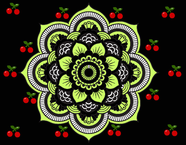 Mandala flor oriental