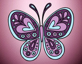 Dibujo Mandala mariposa pintado por Erika2003