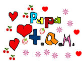 Dibujo Papa TQM pintado por sofi1604