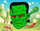 Dibujo Cara de Frankenstein pintado por ROPAS