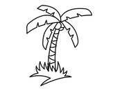 Dibujo Palmera tropical pintado por charlycar