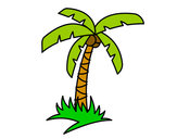 Dibujo Palmera tropical pintado por Gusanobel