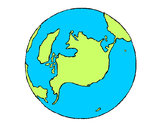 Dibujo Planeta Tierra pintado por danay1