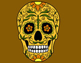 Dibujo Calavera mejicana pintado por susacoli