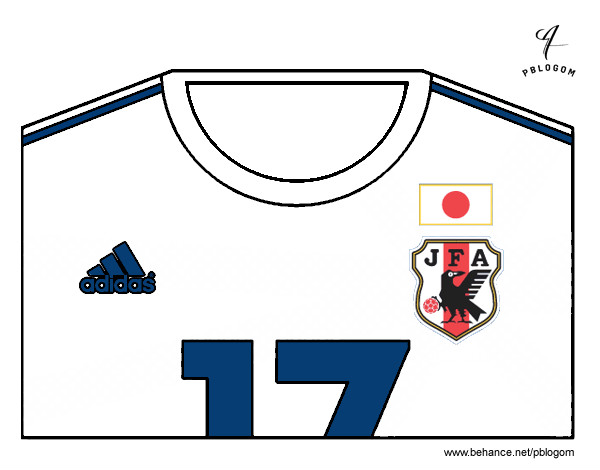 Camiseta del mundial de fútbol 2014 de Japón
