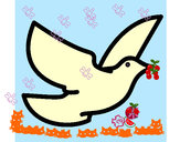 Dibujo Paloma de la paz pintado por almita26