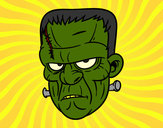 Dibujo Cara de Frankenstein pintado por mathrix23