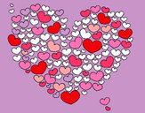Dibujo Corazón de corazones pintado por marga62
