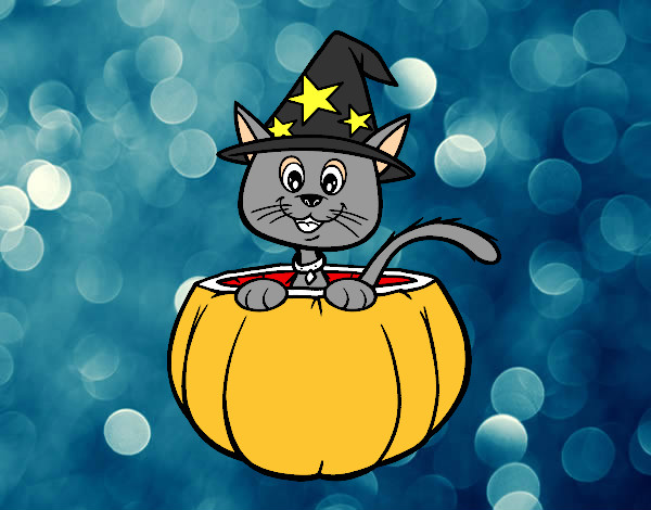 Gatito de Halloween