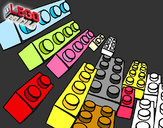 Dibujo Piezas Lego pintado por 1leo1