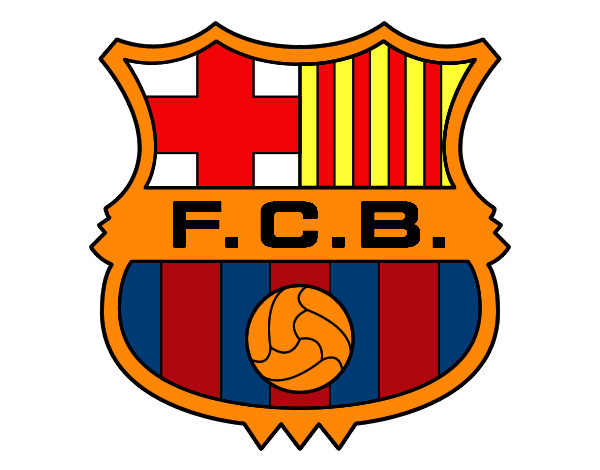 Dibujo Escudo del F.C. Barcelona pintado por AxelSmidit