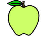 Dibujo manzana pintado por isis1234