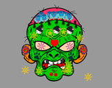 Dibujo Cara de zombie pintado por riitinha