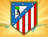 Dibujo Escudo del Club Atlético de Madrid pintado por espejo111