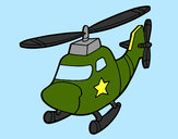 Dibujo Helicóptero con una estrella pintado por juaneszulu