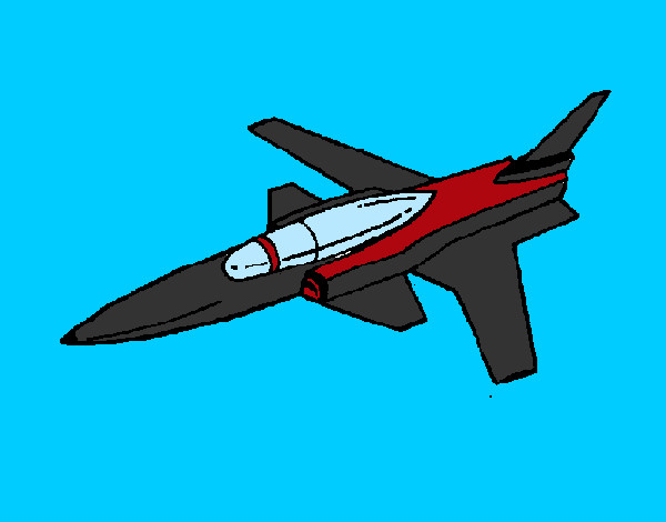 Dibujo Jet pintado por Quim_Espe