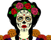Dibujo Mujer calavera mejicana pintado por marisol999