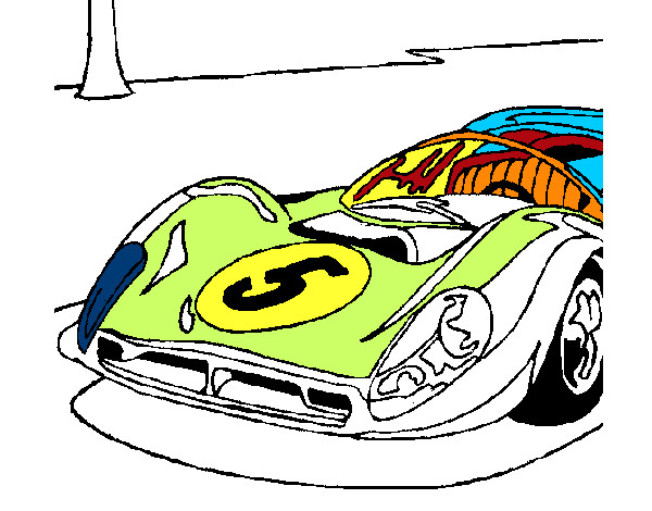 Dibujo Automóvil número 5 pintado por hocel