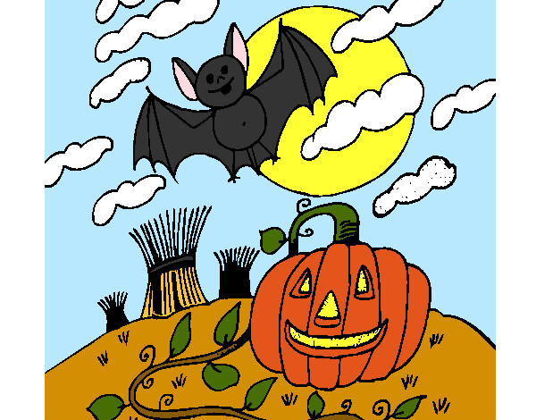 Dibujo Paisaje de Halloween pintado por ssabatini