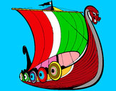 Dibujo Barco vikingo 1 pintado por Angel100