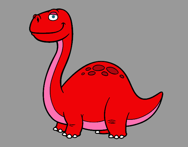 Dibujo Dino Diplodocus pintado por audora