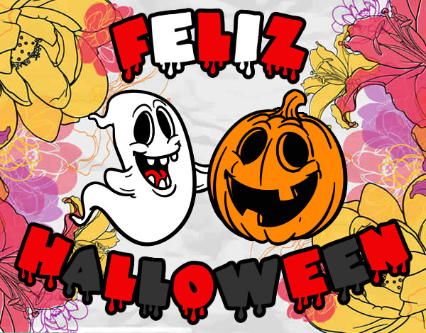 Dibujo Feliz Halloween pintado por jhol9