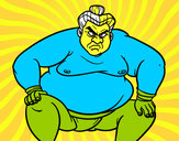 Dibujo Luchador de sumo furioso pintado por bombacho_h