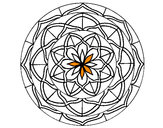 Dibujo Mandala 6 pintado por pangu