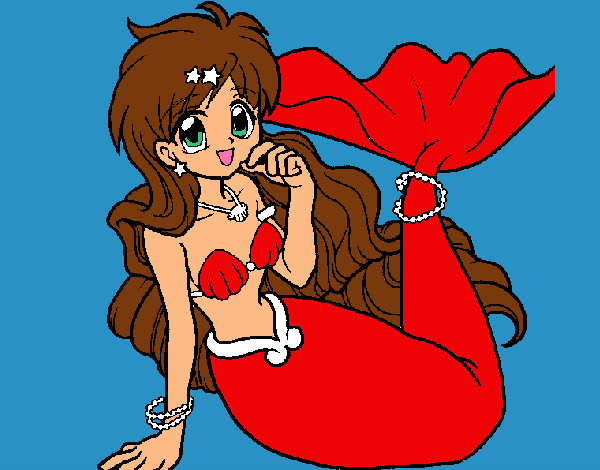 Dibujo Sirena 1 pintado por Alicia1106