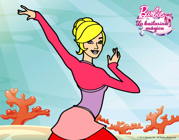 Barbie en postura de ballet