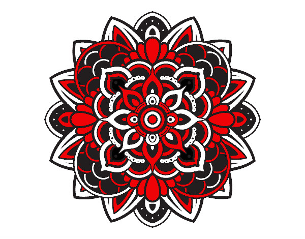 Dibujo Mandala decorativa pintado por jacquiii