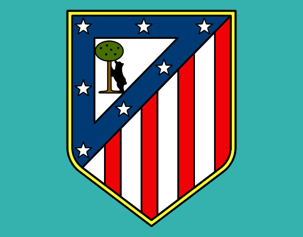 Dibujo Escudo del Club Atlético de Madrid pintado por Osobal