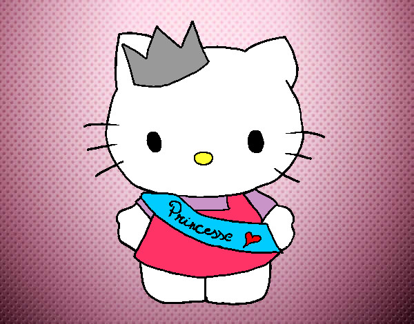 Dibujo Kitty princesa pintado por dianita12