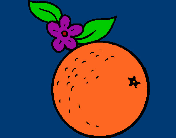 Dibujo naranja pintado por dianita12